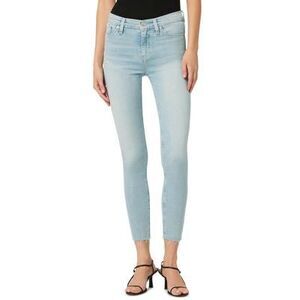 Hudson Jeans Nico Mid-Rise Super Skinny Crop Jeans In Baby Love - 25